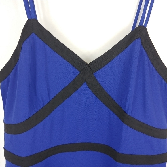 Bebe NWT Sheath Dress 14 Cobalt Blue Short Sweetheart Neckline Date Night - Picture 3 of 6